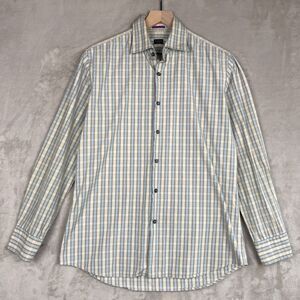 PAUL‎ SMITH LONDON Shirt Men’s 15.5-39 Plaid Cotton ITALY Button Up